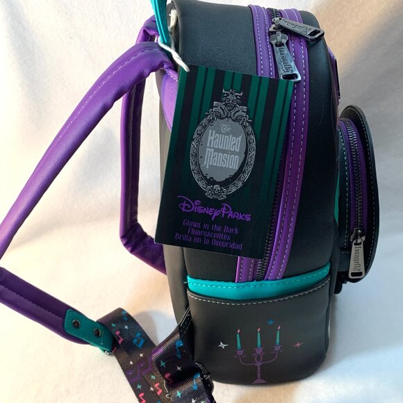 Disney Parks Loungefly Haunted Mansion Madame Leota Mini Backpack Bag Purse Glow - Picture 5 of 9